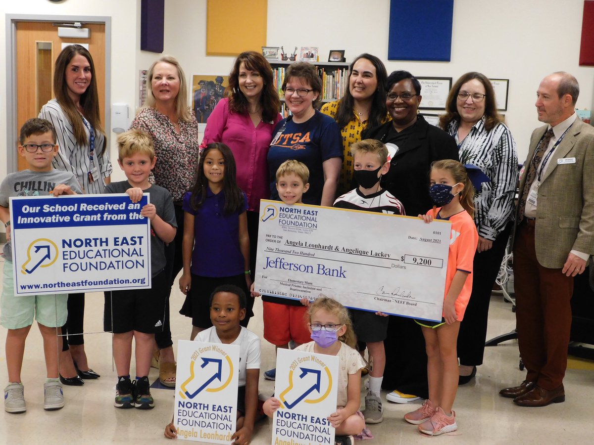 <a href="/lackeyangie/">Angelique Lackey</a> &amp; I received a <a href="/NEISDFoundation/">North East Educational Foundation</a> grant for diverse children’s books in the music room. Each elementary 🎵 classroom in the district will receive bks complete with a 🎵 lesson and library collaboration lesson. <a href="/NEISD/">North East ISD</a> <a href="/NEISDFineArts/">NEISD Fine Arts</a> <a href="/NEISDElemMusic/">NEISD Elementary Music</a> <a href="/hiddenforestes/">Hidden Forest Elem</a>