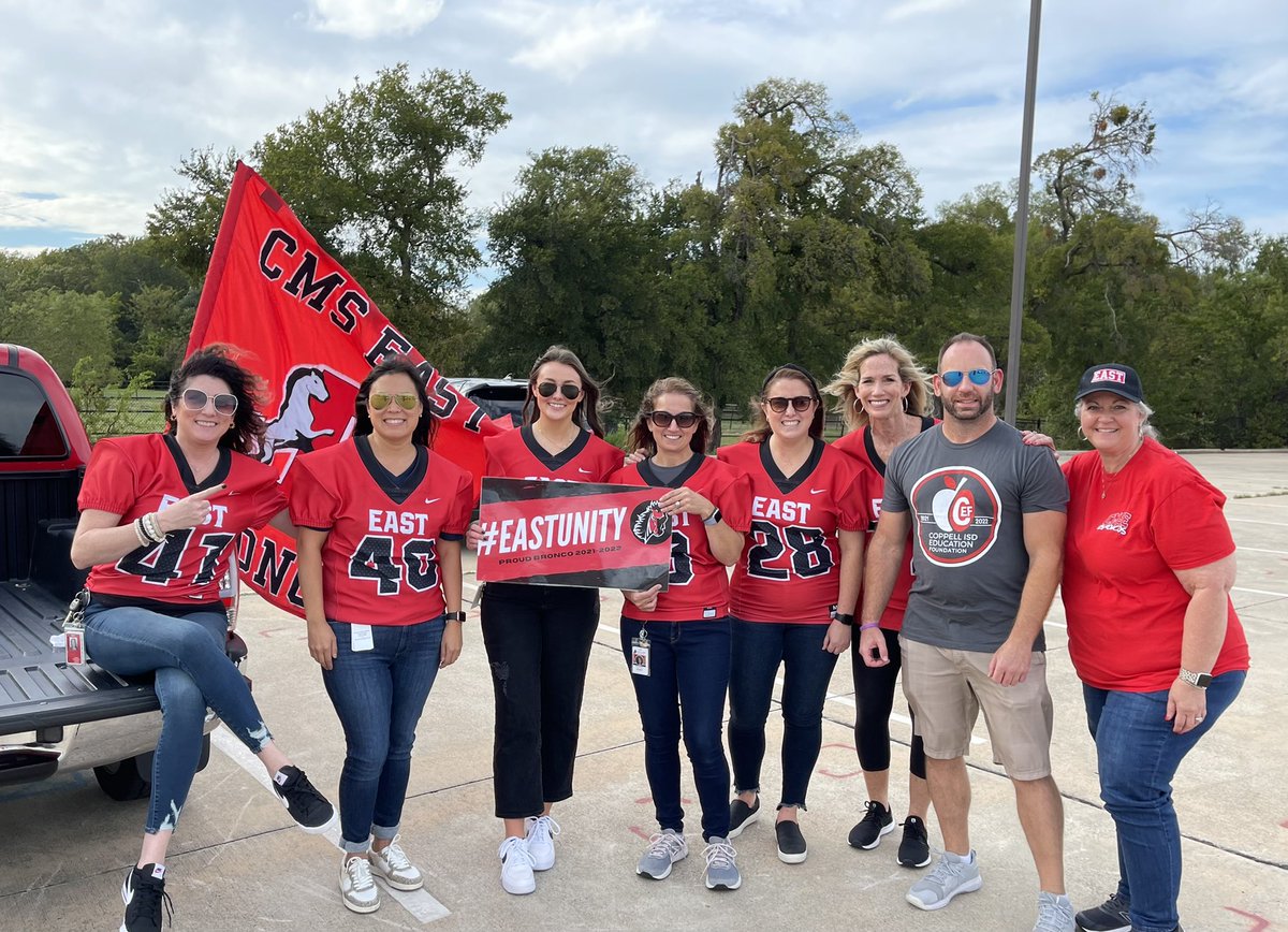 Great games against our cross town rivals tonight and a fun tailgate to support our @CMSEAthletics! Honored to wear #74 today!! Thanks Daniel!!! #EastUnity