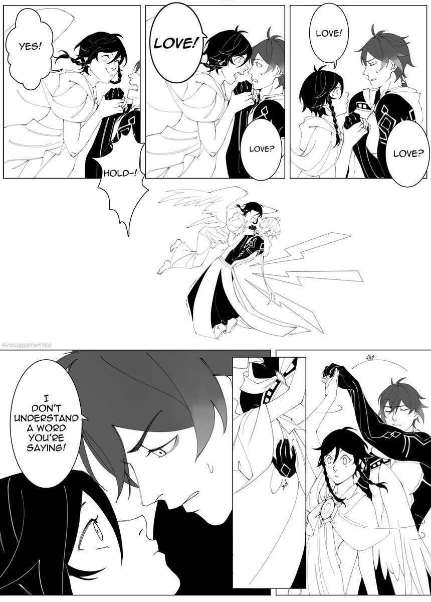 syruubi's tweet photo. Was rewatching Kyousougiga and in true brainrot fashion was like "how can I make this zhongven?" and put everything down to make this https://t.co/Y2ZEtB8Dcd