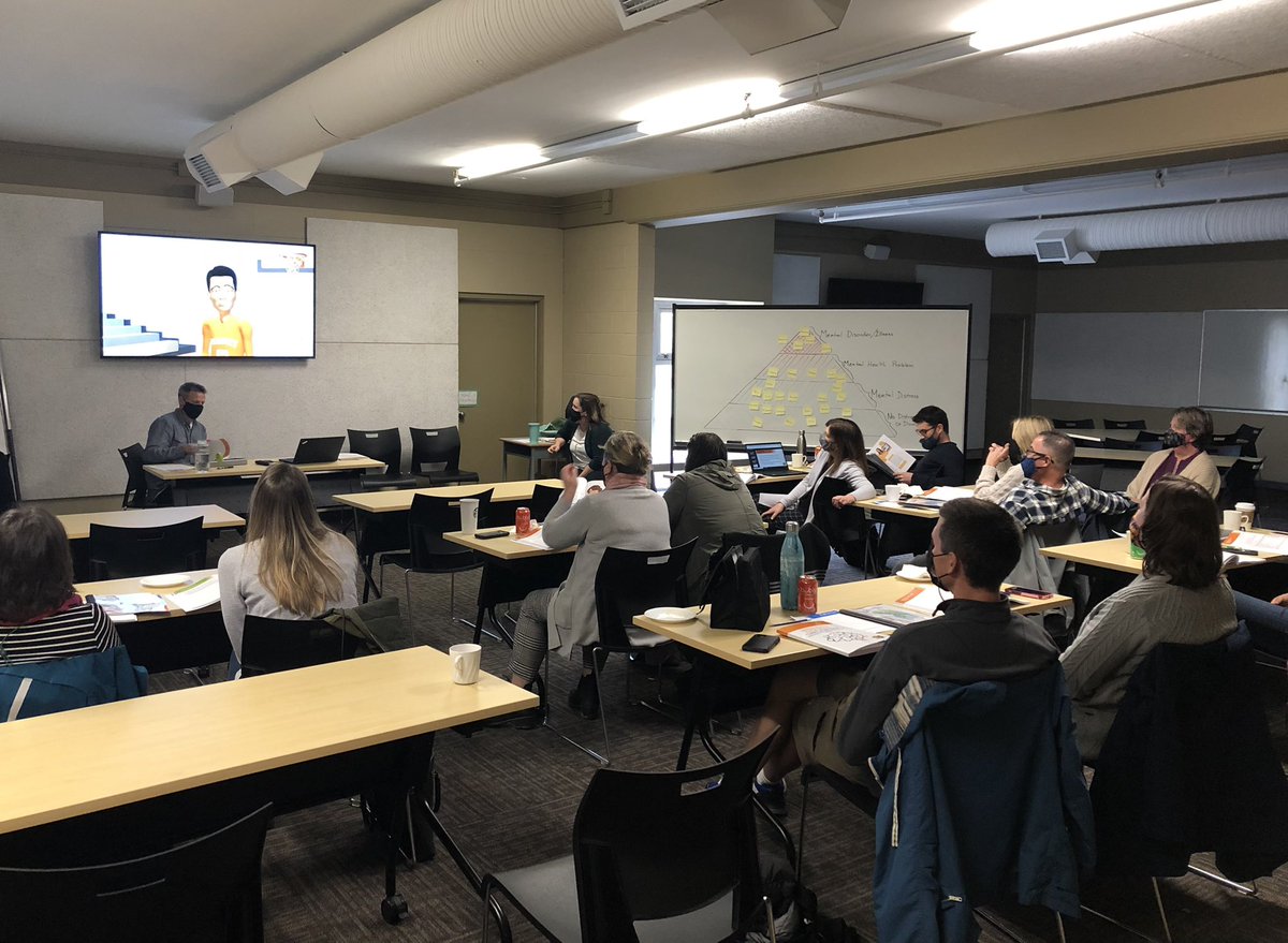 Mental Health Literacy training for all grade 8 teachers…thank you to the dedicated & compassionate staff that are embracing this important curriculum. #SD63 #MentalHealth #ReducingStigma #BuildingHope