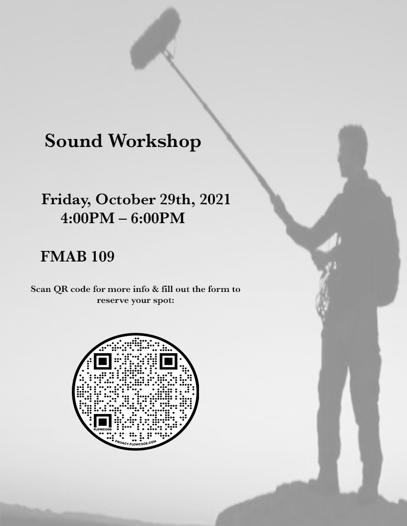 Looking to learn more about on-set sound, or want to brush up your skills? Sign up for this Friday's sound workshop!