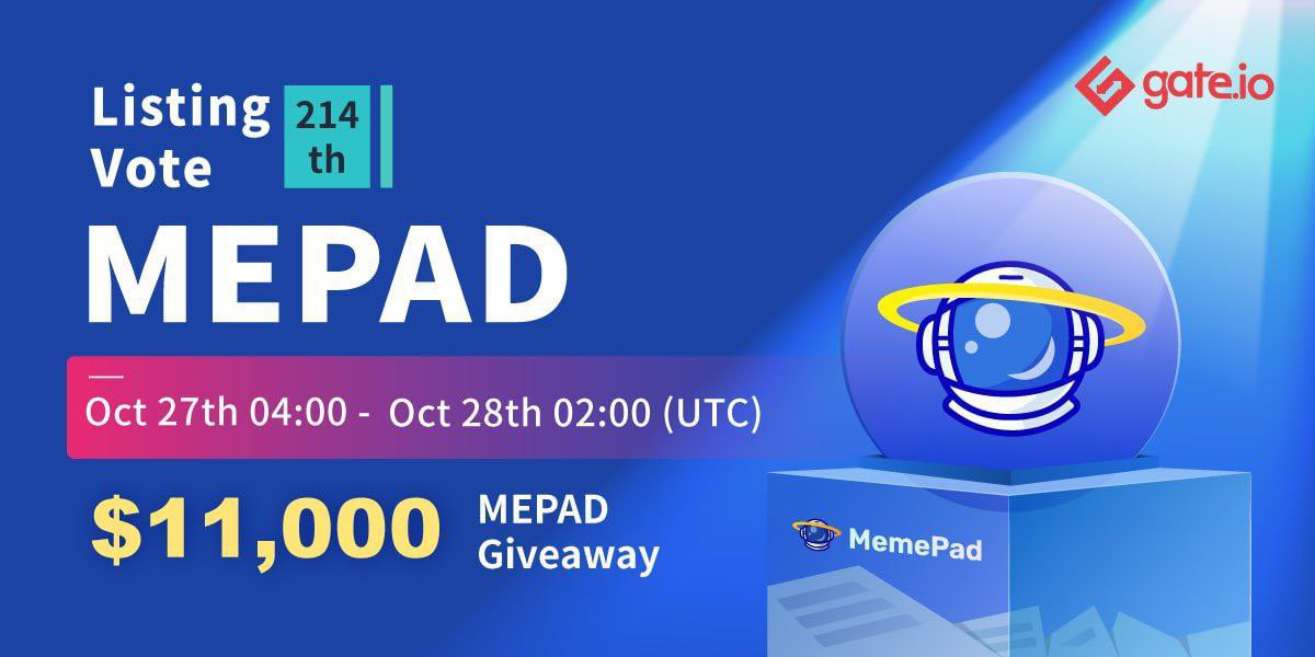 Gem_Findings's tweet photo. Super Bullish on @MemePadLaunch Project 🔥

$MEPAD listing on @gate_io will be a turning point for the early supporters 🚀

Dont miss the $11,000 $MEPAD Giveaway on @gate_io 

$MEPAD will Moon Soon 🚀

Get Your $MEPAD tokens and book you Allocation Tier💰

https://t.co/Ix9dMhjLml https://t.co/9DMyUqFJlY
