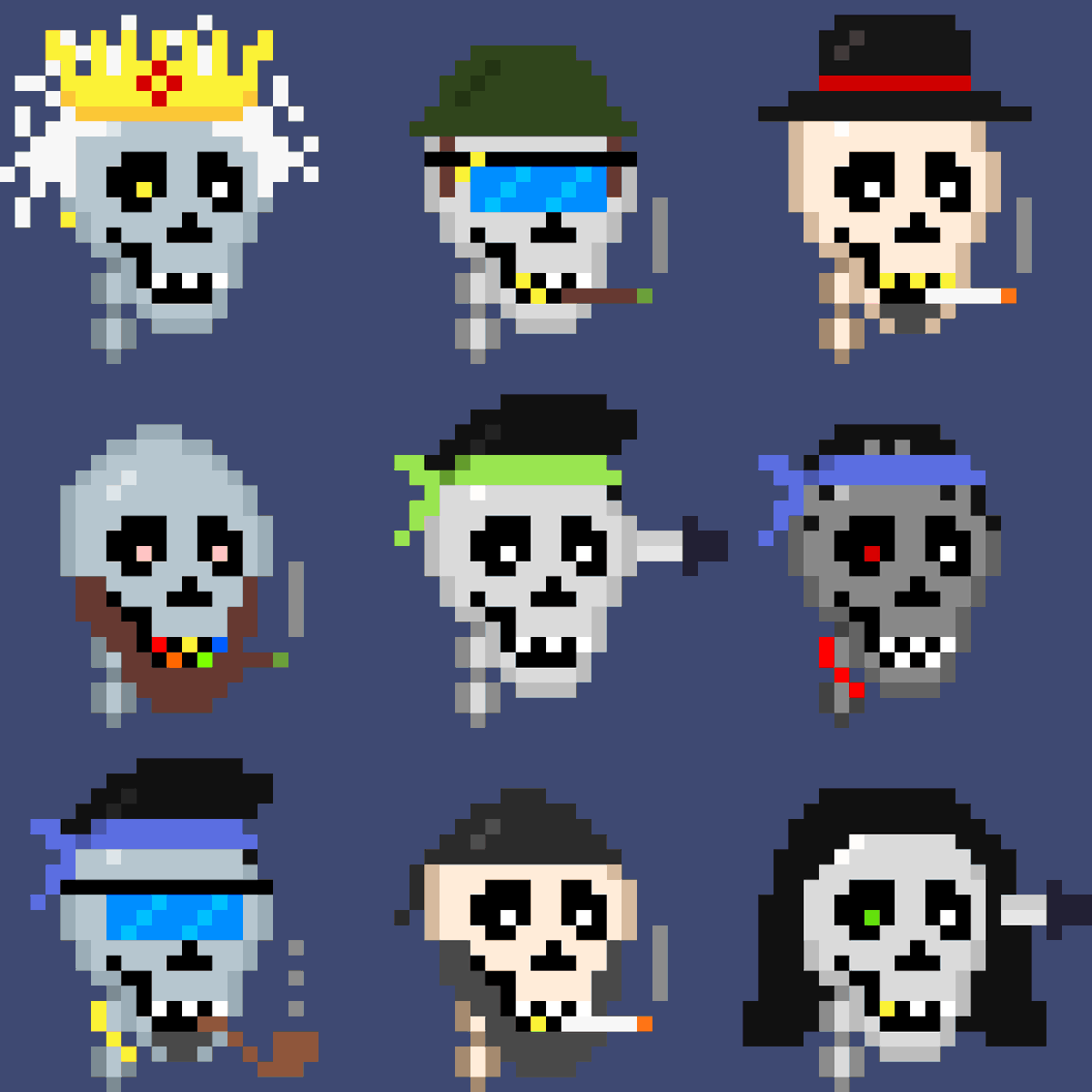 BitSkulls's tweet photo. Over 3,000 #BitSkulls minted &amp; on OpenSea!👀🤟

✅Go check em out: https://t.co/1nnycm5GqL

#NFTCommunity #NFTs #nftcollector #NFTdrop https://t.co/oSIh596T20