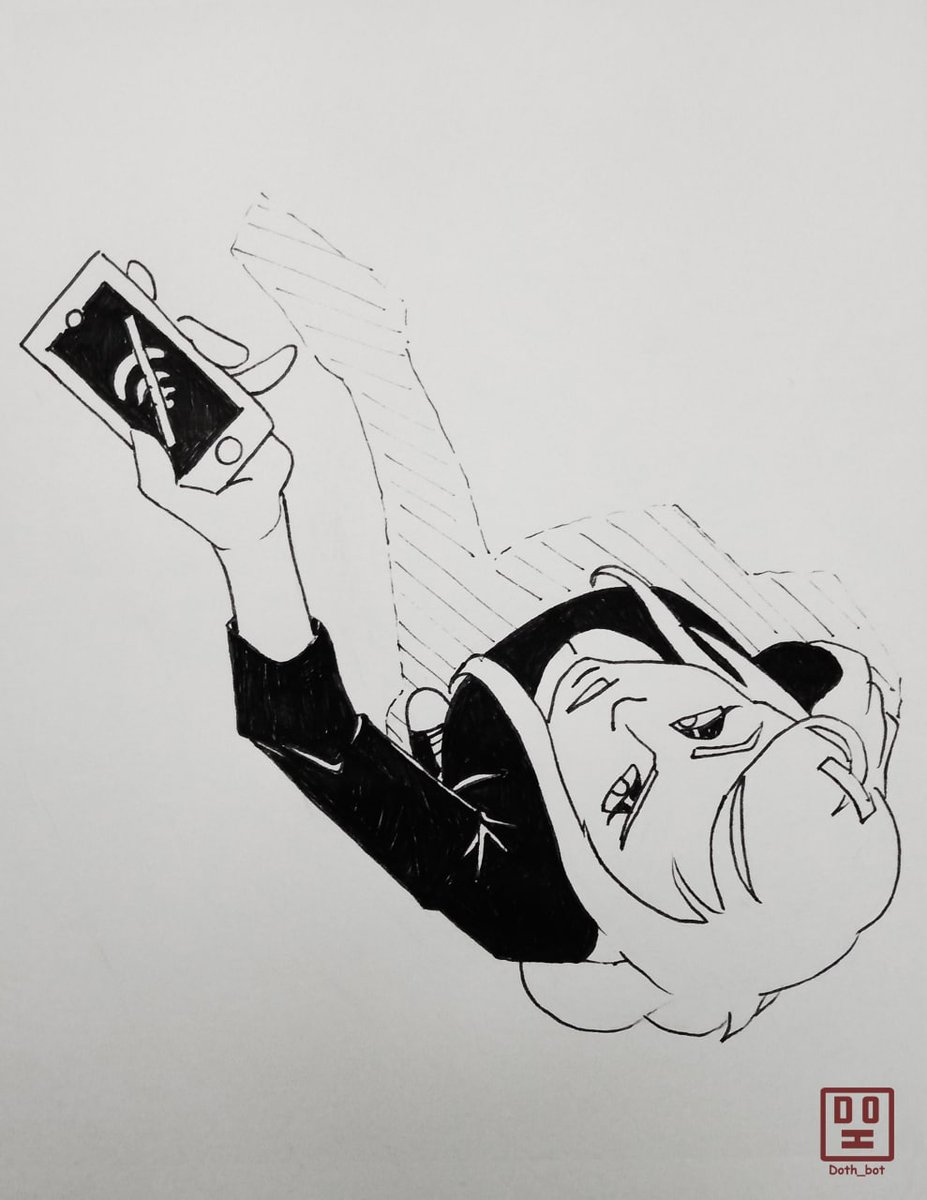 Doth_Bot's tweet photo. Inktober 2021 day 26 - #connect
.
.
#inktober2021connect #inktober21 #inktober2021 #inktober #inkartist #pendrawing #art #black #inking #linedrawing #artoftheday #artpractice #fantasyart #sketch #sketchbook #spooky #spooktober #october #girl #topdownview #phone #wifi #internet https://t.co/MckdxfCxsV