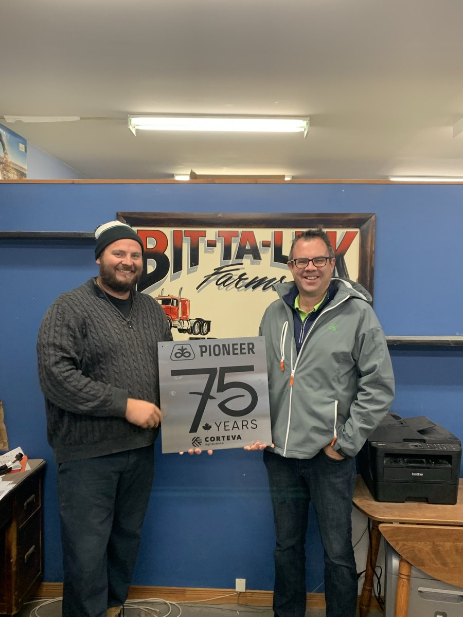 phhermans's tweet photo. Great day! Thanks @PioneerSeedsCA reps for a great 75 years! #PioneerCA75. Imagine what a rep back in 1946 thought agriculture would be like 5-10 let alone 75 years later! Imagine what it will be like 5-10-75 years from now! One thing we always have our customers interest at ❤️ https://t.co/RQ0RV7xEw6