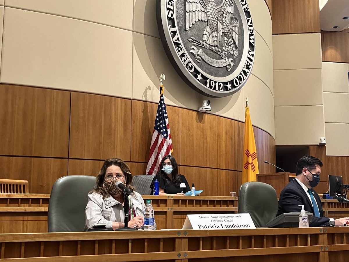 NMHouseDems's tweet photo. “I’ve been listening to this Summit & heard some very good, very strong ideas that need to be considered, some as basic as having full staffing at our agencies.” -HAFC Chair Lundstrom on how we advance climate goals in a fiscally sound way. #NMClimateSummit #nmleg #nmclimate https://t.co/VD4rJ4NZag