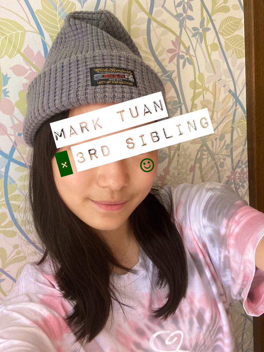 Dona_MTBB's tweet photo. おはようございます。
娘ちゃん自撮りしてくれた🤭
やっぱり現代っ子ね（笑）
タイダイTシャツにニットキャップ合わせたら可愛いかったね♡
季節は秋になってしまったけど、
大きめカーディガン合わせたら
まだ着れそうで嬉しい☺︎
#MARKTUANx3RDSIBLING  　
@marktuan @3rd_sibling @lilbear1228 https://t.co/MvyUoECaCU