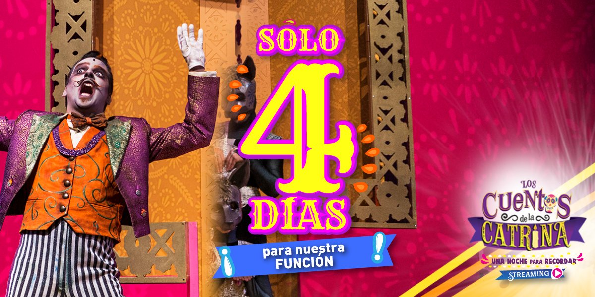 El tiempo pasa muy rápido y ya sólo FALTAN 4 DÍAS para nuestra única función de este año. 

No lo dejes hasta el último y adquiere tu acceso en este momento haciendo click aquí: ➡️ bit.ly/3zvDLXo