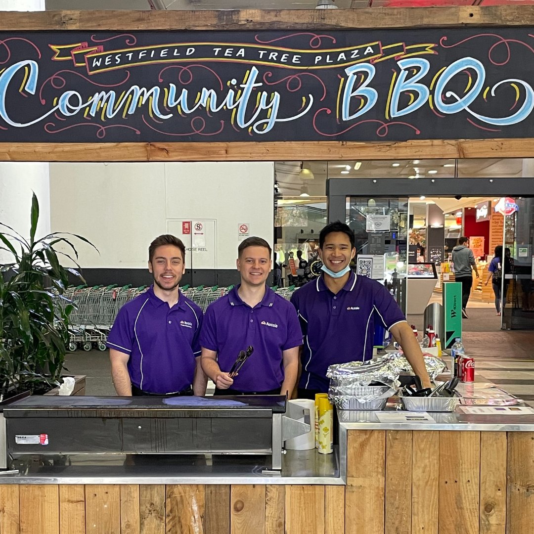 Thanks to our friends <a href="/Aussie/">Aussie</a> Modbury for organizing a BBQ at Westfield Tea Tree Plaza to support <a href="/LifeEducationSA/">Life Education SA</a>👏 The $390 contribution will help young Australians to make safer and healthier choices through #education!💫