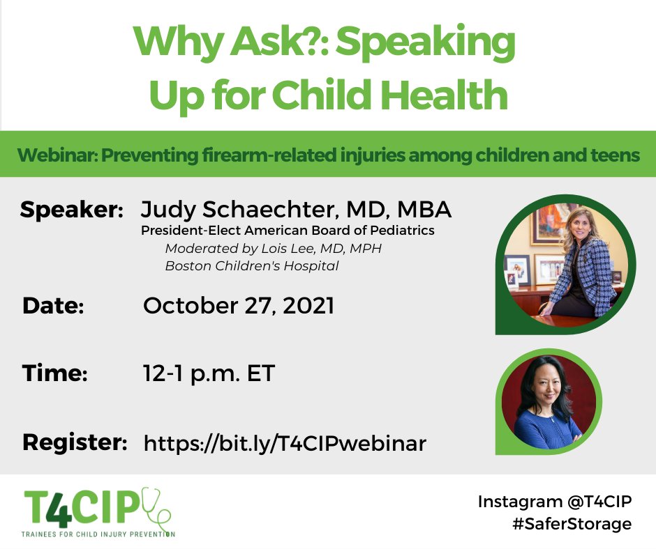 skhetarpal44's tweet photo. Too many children are injured or lost because of injuries sustained by a gun. Join me and other pediatricians across the country tomorrow in promoting #SaferStorage of firearms on our #T4CIP Day of Action! Be sure to join our Twitter Chat using #SaferStorage from 2-3pm EST. https://t.co/eohopvFh8N