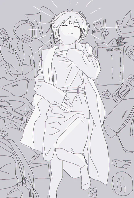 一度部屋をめちゃくちゃにして、散らかったゴミと服の中で泥のように眠らないといけない

#イマジナリー神様 