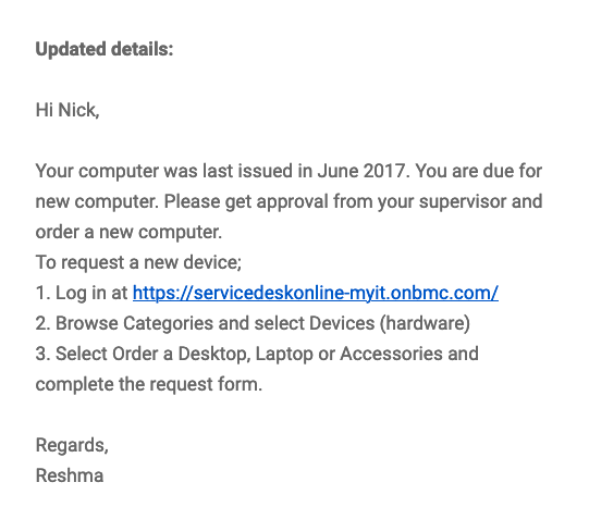 methylnick's tweet photo. Surprise response from IT for a battery service for my MBP. But I feel my current machine is still fine, apart from the battery complaining. Most of my work is #InNubium these days anyway #Remote #WFH #notonlyabioinformatician #bioinformaticsIsLife https://t.co/8ZzT80wxEI