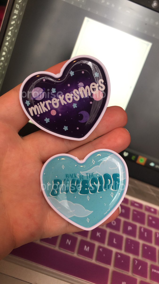 promisestickers's tweet photo. due to some issues i can’t sell them on my etsy shop anymore💔

they’re £3 each or both for £5.50- not including postage. payment will be through paypal. 
i don’t have many of the mikrokosmos ones left but please share so i can reduce the stock! thank you so so much https://t.co/Pw1ElBc9dg