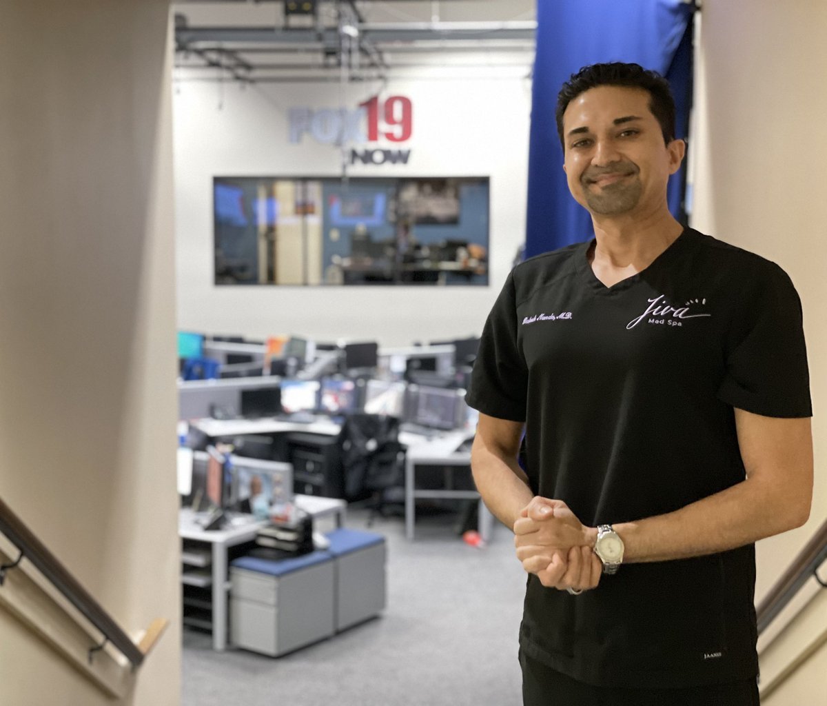 DMC_MediaPR's tweet photo. Thank you @FOX19 @AmberJayFOX19 Informative interview with Dr. Rakesh Nanda @JivaMedSpa Montgomery, OH location about Plasma Pen technology.
.
.
#beauty #medicaldevice #technology https://t.co/rZH0kvqLq0