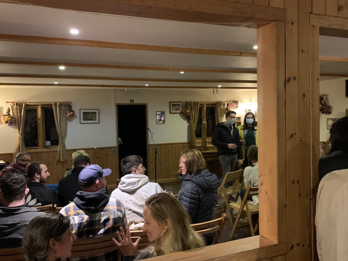 craiguito's tweet image. Tonight’s gig for @scillylaughs at an amazing fish and chip restaurant with @thejuliejepson @FunnySuzyB  on St Martin’s that transformed into a comedy night. Last night of the season so audience really up for it. Loved it.