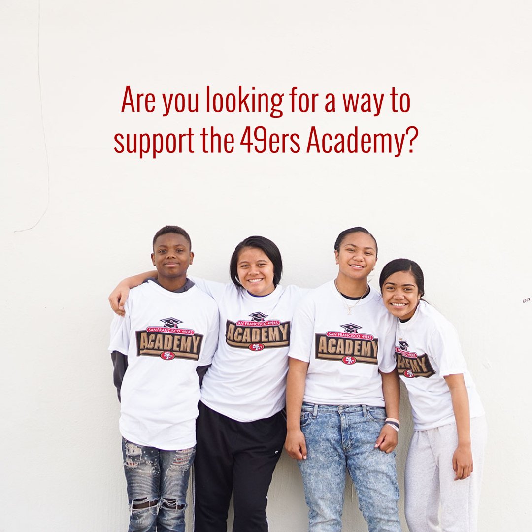 Our Giving Center always appreciates donations. With Fall in the air &amp; the continuation of the pandemic, we are collecting donations of warm clothing (new or barely used) and/or cleaning supplies (new or unopened). 

To donate, please contact maria@49ersacademy.org.