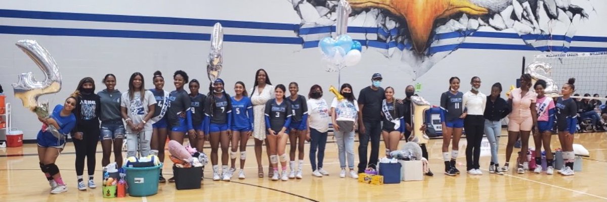 Willowridge_HS's tweet photo. 💙S E N I O R Night at 🏐 Volleyball🦅 Thank you for your hard work and dedication to the Eagles’ Nest💙 #BlazeBlue #SeniorNight https://t.co/AKVjjP6zjD
