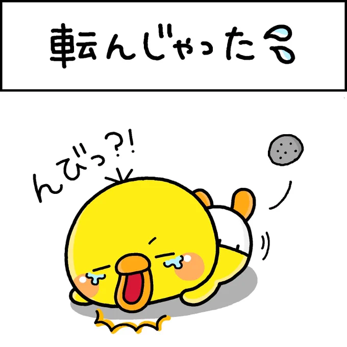 転んじゃった💦 