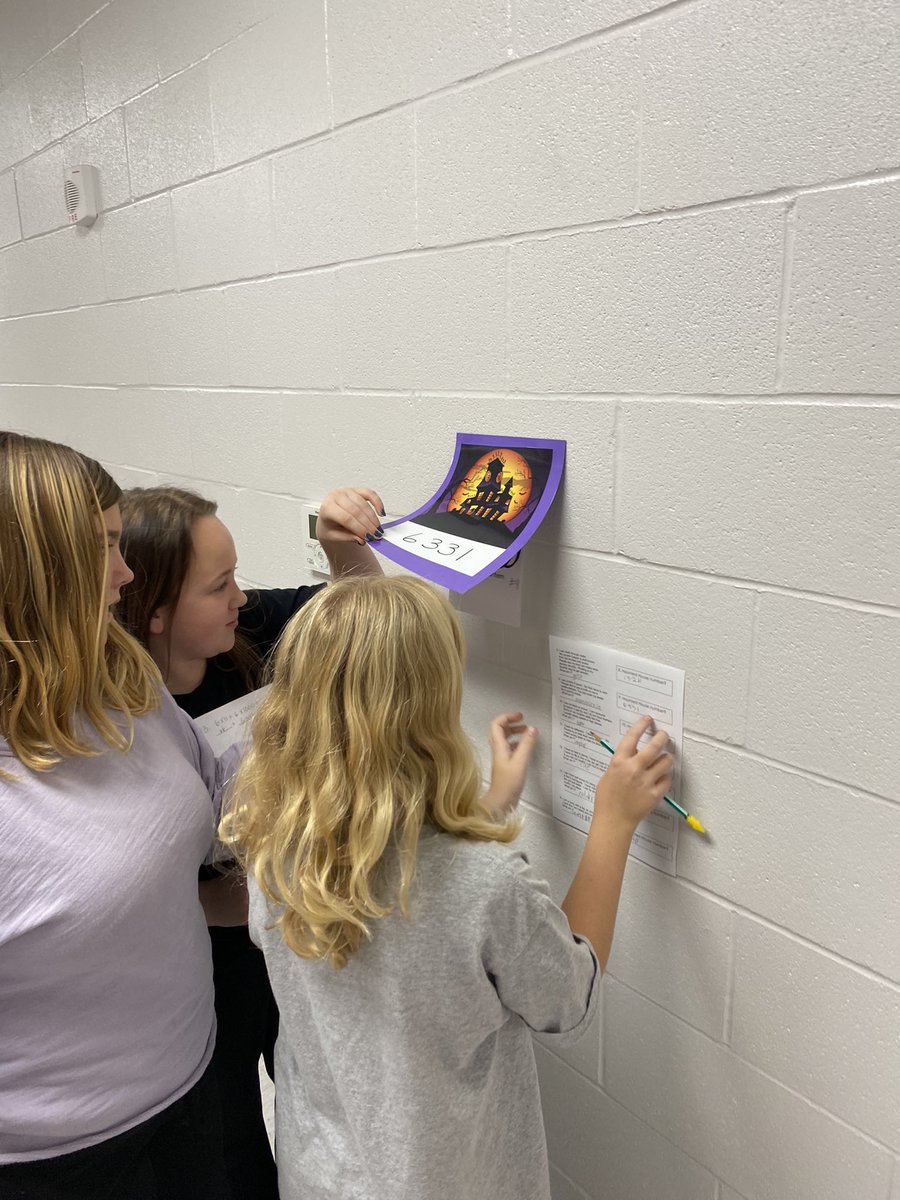 NatDJohnson's tweet photo. Halloween math scavenger hunt tonight for CLUB! So much fun doing holiday activities! I’m not sure they even know they are learning! 😉
#KCErocks #HaveFunLearning
@KCEprincipal @WildKatNation1 https://t.co/kiEKa7myTi