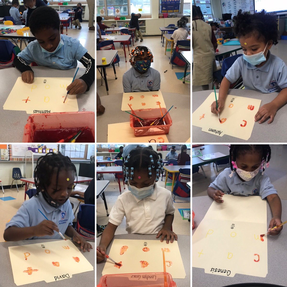 HMerritt_108's tweet photo. Today, #kinders @sascitizenship participated in a #handsonmindson tactile sensory experience while practicing their Unit 3 @Amplify letter sounds! Thanks @MrThayerSASC for the great idea! https://t.co/O3qzoogC4Q