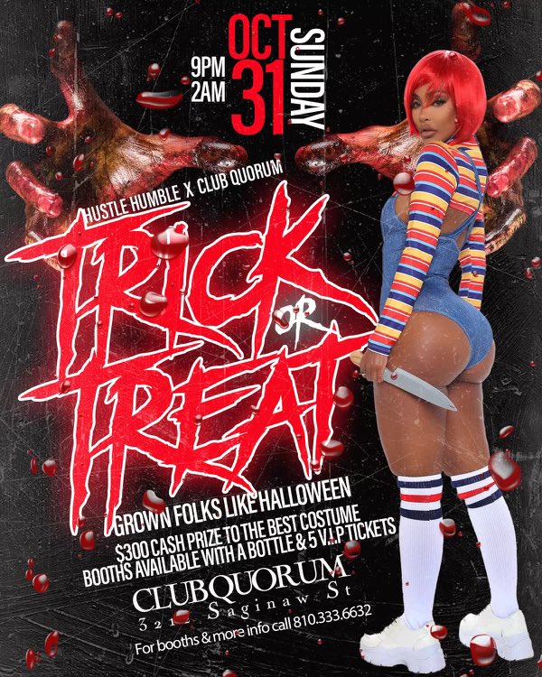 QuanDBoi's tweet photo. All New Club Quorum Halloween Night https://t.co/f7zHrCsI2A