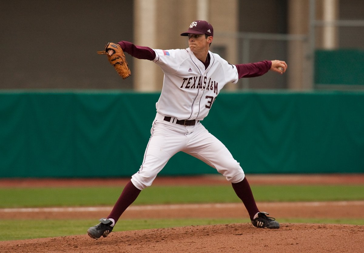 12thMan's tweet photo. Texas A&amp;M is one of just four schools to have multiple players appearing in the #WorldSeries2021!

Best of luck to A.J. Minter (@Braves) and @BrooksRaley (@Astros) in this year's Fall Classic! #GigEm https://t.co/22QQt5b7E9