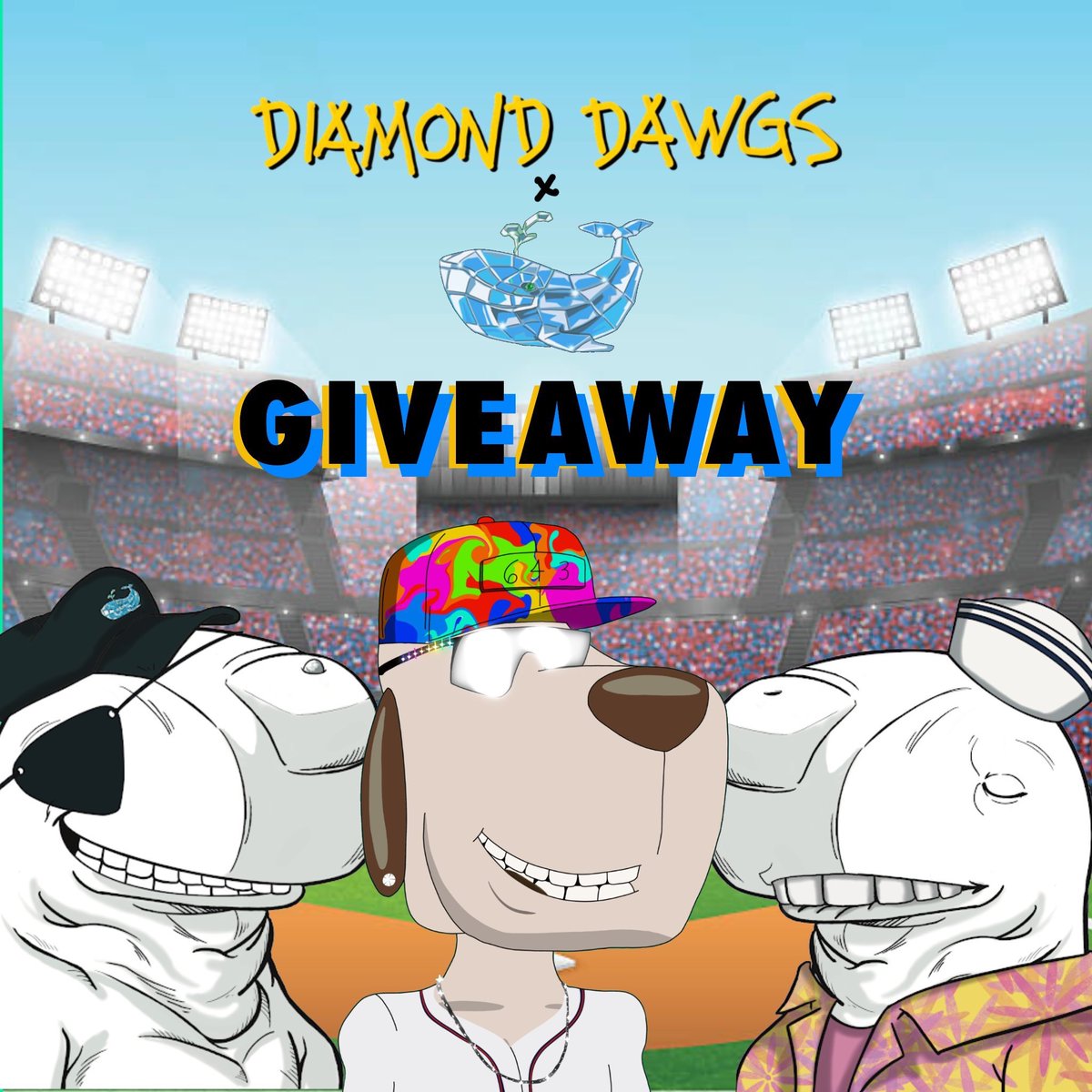 DiamondDawgsNFT's tweet photo. 🎁 GIVEAWAY 🎁

🎉 We're teaming up with our friends @SSofWhales 🐋 (@e_mendoza18 proud 🐋 owner)

🥳 Prizes: 
2 x @SSofWhales 
2 x @DiamondDawgsNFT 

To Enter: 
🔄 RT 
👍 Like 
💬 Tag some friends 
🐾 Follow both @DiamondDawgsNFT and @SSofWhales 

⌛️ 48 HOURS! ⌛️ https://t.co/YNbgg30uXS