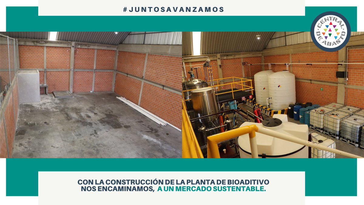 CdeAbastoCDMX's tweet photo. Gracias a la colaboración de la @SECTEI_CDMX y a la tecnología del @IPN_MX , la Central de Abasto se encamina a un modelo de #EconomíaCircular.
La Planta de Bioaditivo es un proyecto más, impulsado por el @GobCDMX .
#JuntosAvanzamos #LaCedaAntesyAhora #EnergíaRenovable https://t.co/wEAzLLfBU2