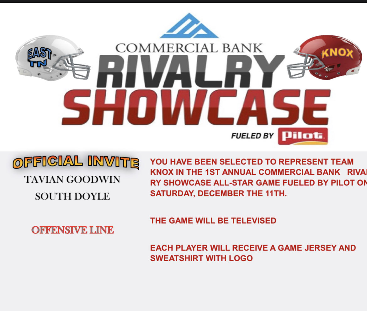 Blessed to receive a invite to the rivalry showcase game ⁦<a href="/ADClarkDuncan/">Clark Duncan</a>⁩