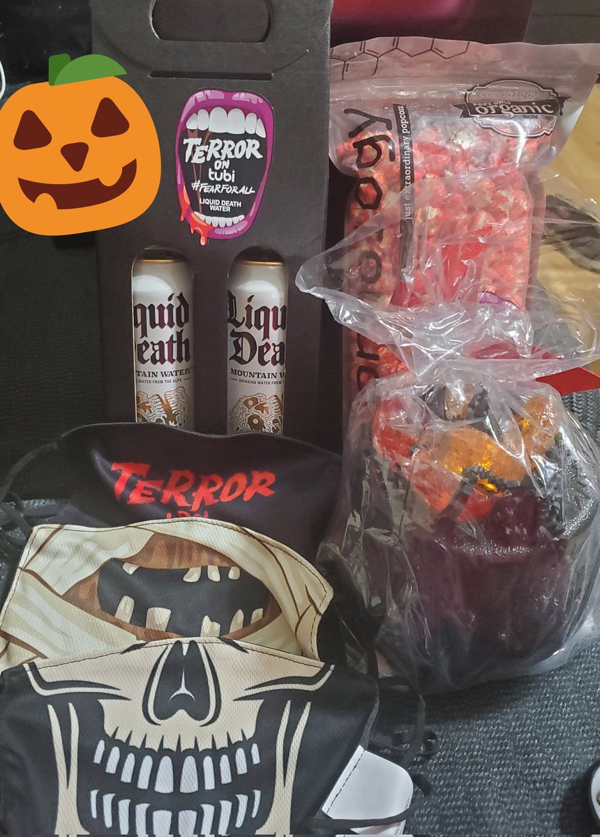 MsAnnie26's tweet photo. Thanks @Tubi @gofooji for the swag! #TerrorOnTubi #FearForAll https://t.co/HA5ixFlVra