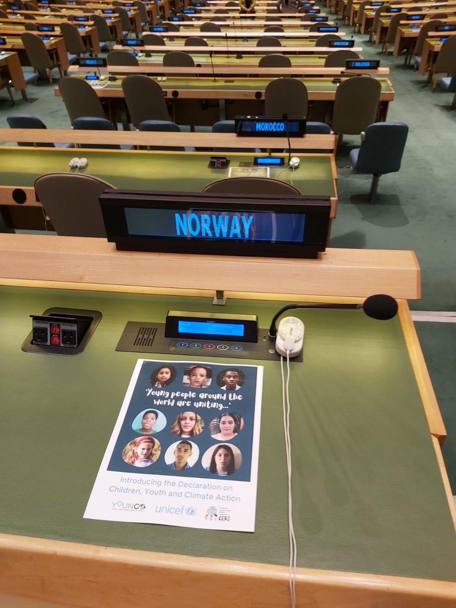 youngo_unfccc's tweet photo. In 5 minutes - Join us LIVE at the @UN as we deliver a message to governments calling for real, concrete #climateaction that protects the rights and future of children and young people.
#MyPlanetMyRights #ClimateDeclaration #UNGA
https://t.co/nYJlv3AleI https://t.co/TNkO1Amg0y