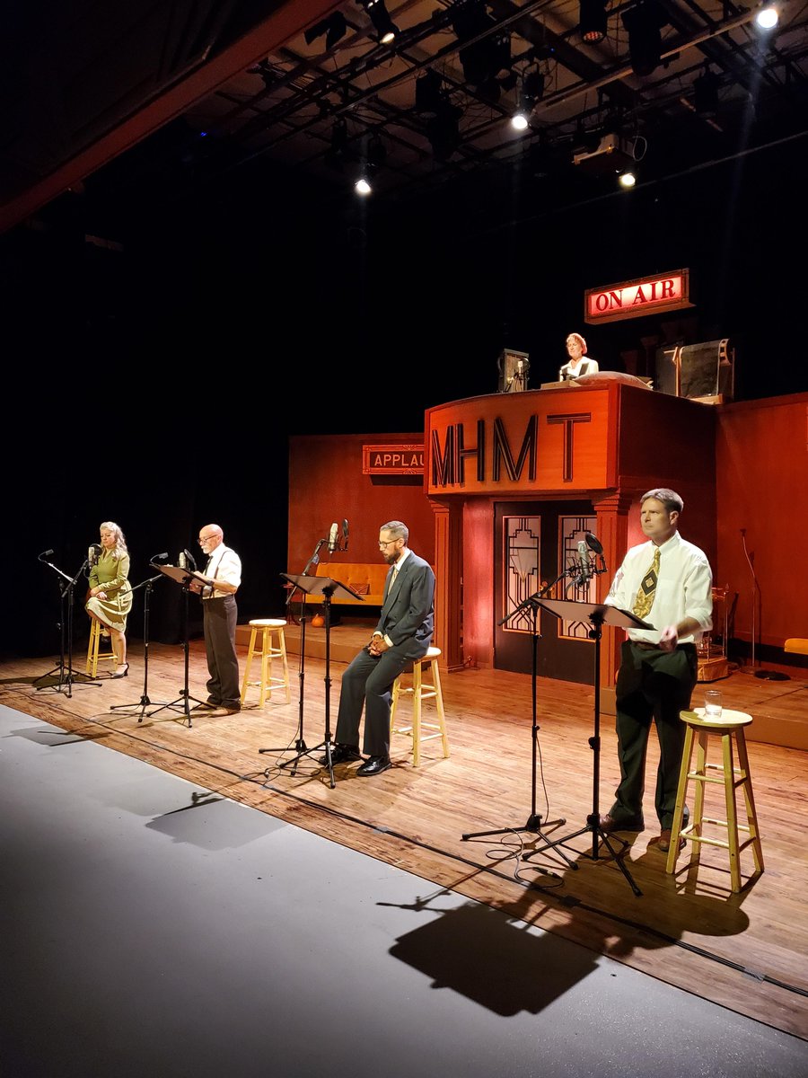 #medicinehatmusicaltheatre is gearing up for the last weekend of "War of the Worlds: The Panic Broadcast". Evoking the feel of the original broadcast, it boasts vintage commercials and live sound effects. Oct 27 at 8:45am MT, CKUA’s @notthatscottyz brings us more #RadioTheatre!