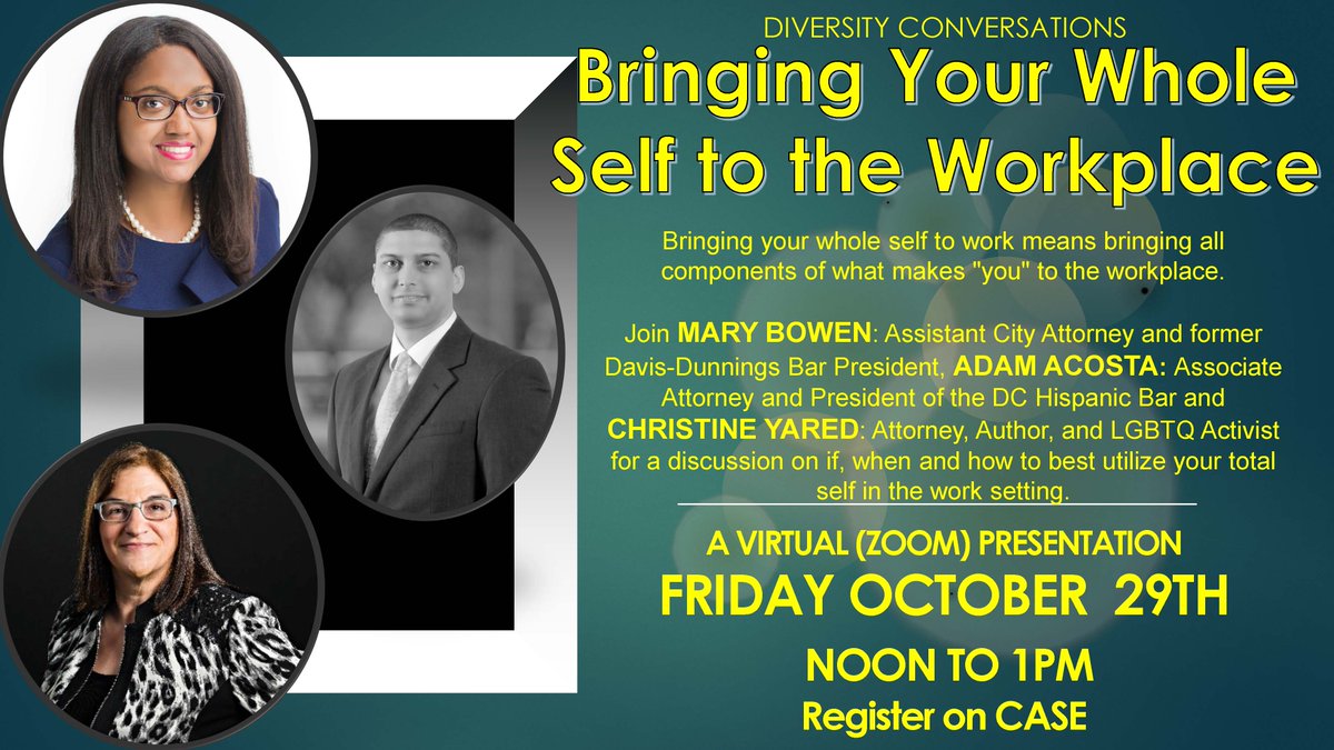 MSULawCSO's tweet photo. Bringing Your WHOLE Self to the Workplace: Join the CSO in welcome guest panelists Mary Bowen, Adam Acosta, and Christine Yared for a conversation on diversity in the workplace. 
This Friday, October 29 - More info &amp; RSVP in CASE https://t.co/SaeR21ikwO