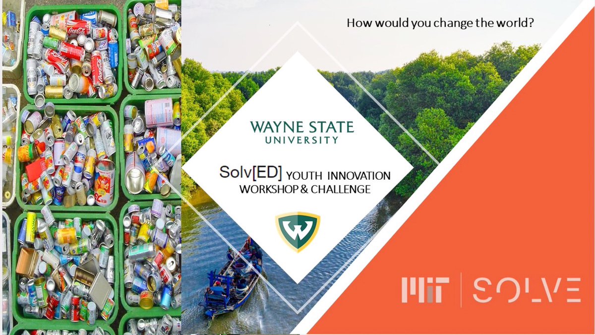 Wayne State students are welcome to join in on Nov. 5th &amp; 6th for an interactive virtual workshop to help students generate solutions to a real-life sustainability challenge! 🌎

Registration link in bio!