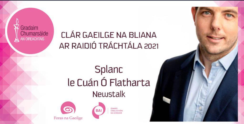 ohfadabee's tweet photo. Whoop!!

Go maire tú do nuacht a Chuáin!! 

Agus foireann @SplancNewstalk - @cuantadhg @jesskellynt @LaoisDeCantalun et al. 

See yiz in Coppers!!! 🎉 

#Gradaim2021 https://t.co/WFFnjk8oNJ