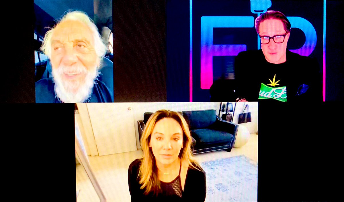 Great show today on #FanRoomLIVE w/Tommy Chong and my guest co-host & friend Jilly-Michele Meleán from MADtv, RENO 911, White Latina on AmazonPrime and a ton of super funny and great comedy films…more to come! @JaeBenjamin @tommychong @Jillyonline @CedEntertainer @fanroomlive