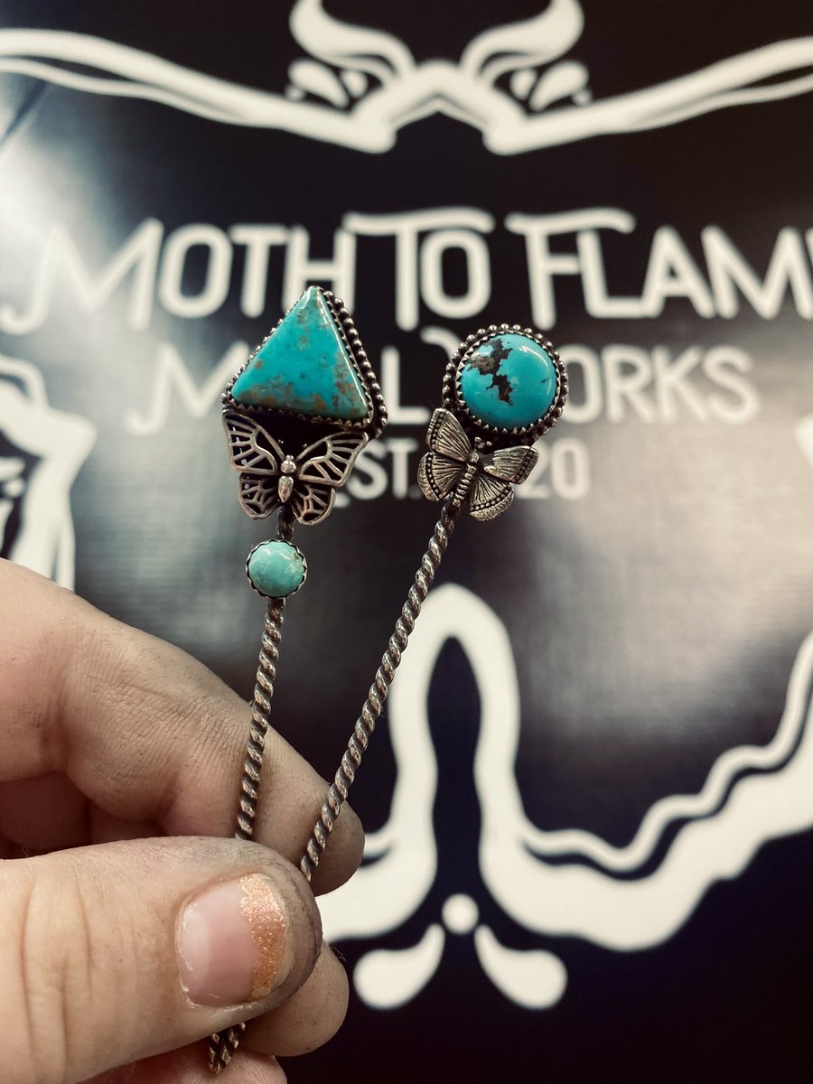 moth_metalworks's tweet photo. New hat pins/toothpicks/self defense stabbers/hair pins coming soon!! When should I drop these babies??🦂🏜 https://t.co/qf2WsmKVSw