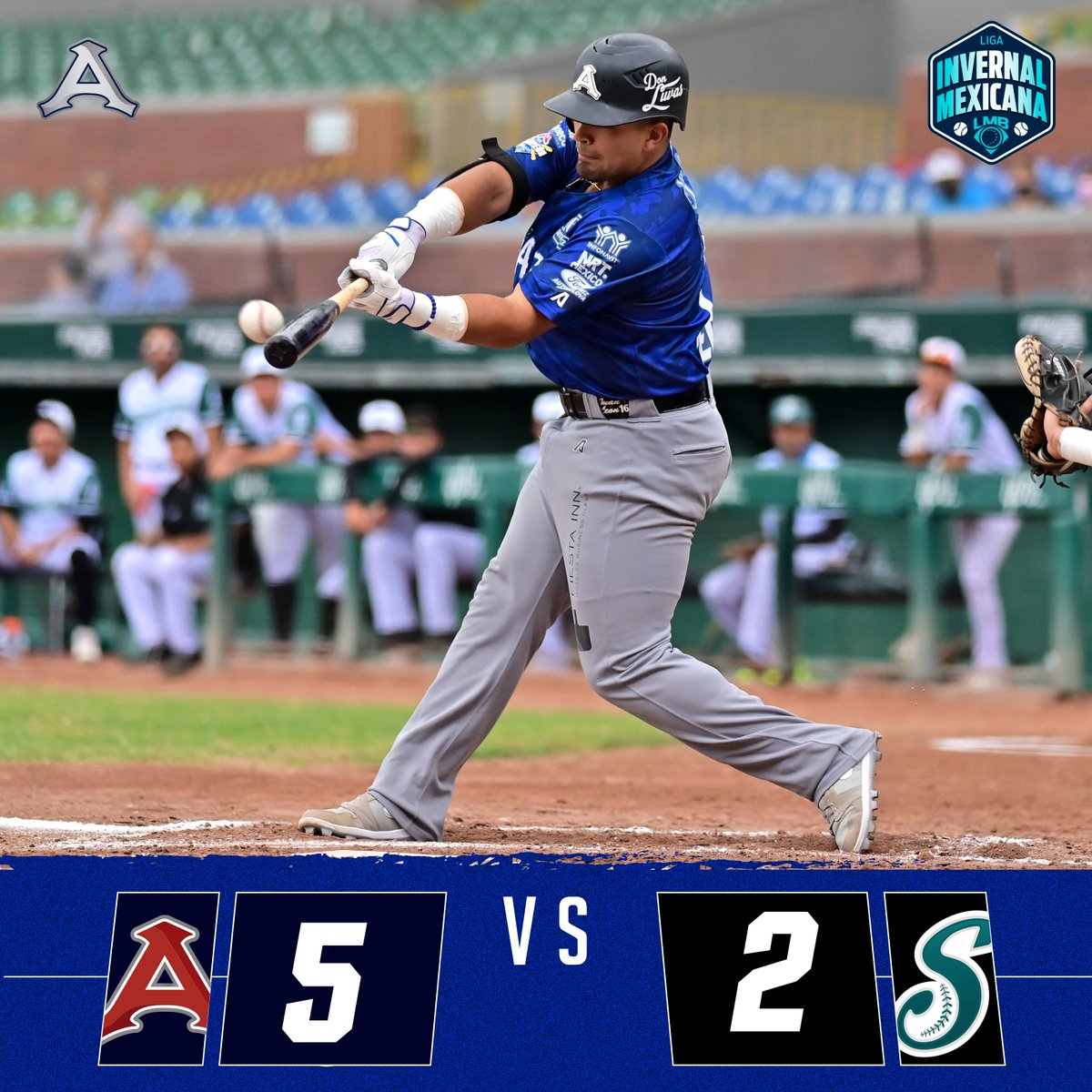 ✅ Seis capítulos completos 

Con Home run de Sergio Macias se mueve el marcador a favor de la #FuriAzul 😎

#LigaInvernalMexicana