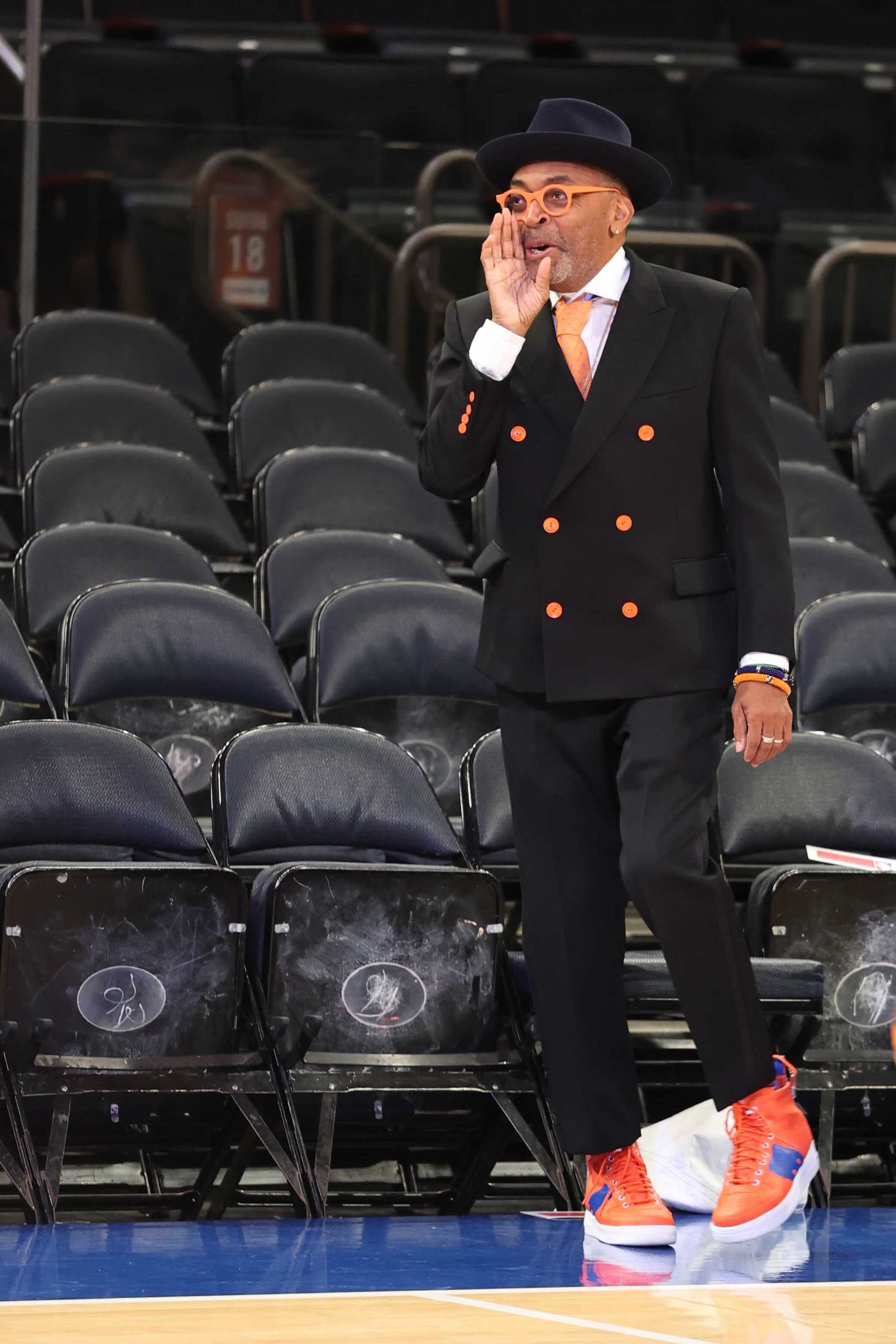 NBA on X: 🗣️ Spike Lee in the building early! KNICKS/76ERS 7:30 PM ET TNT   / X