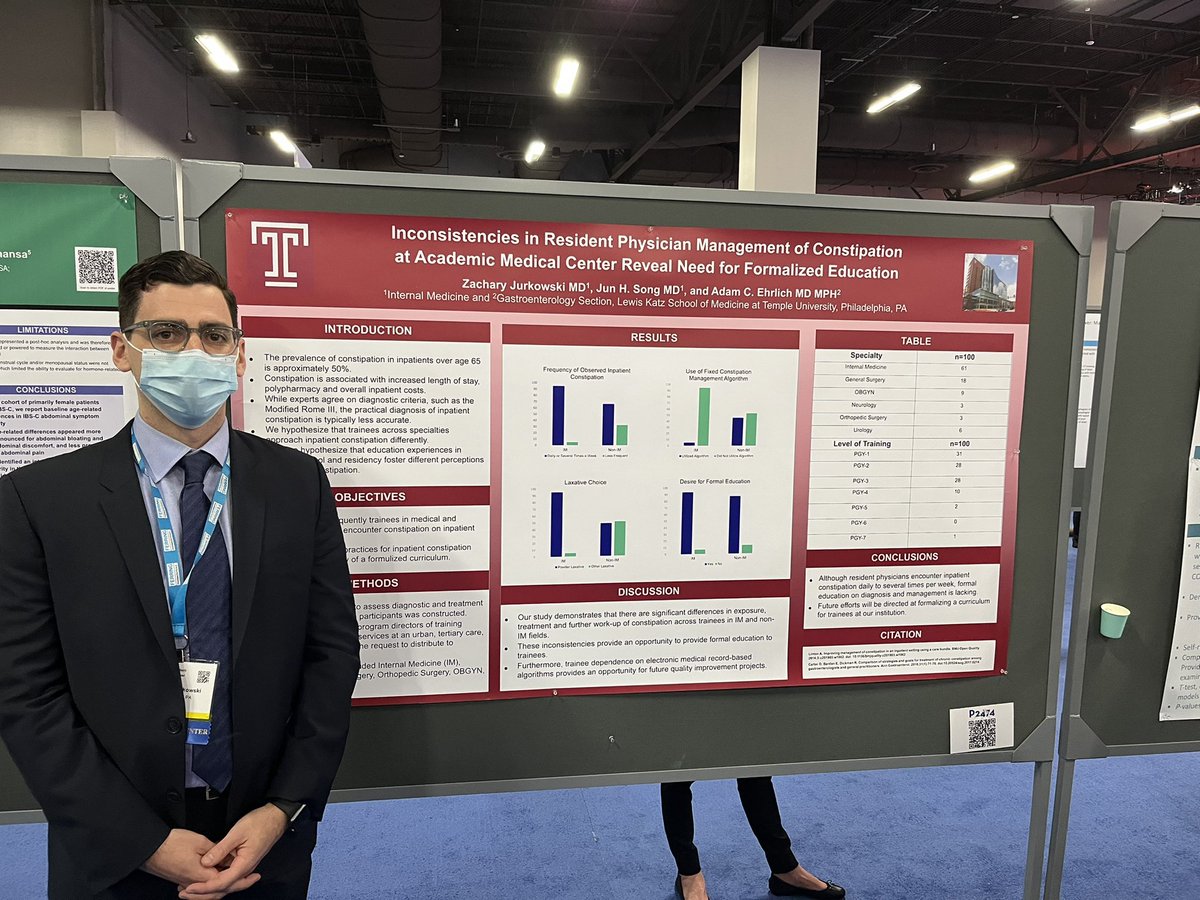 AdamEhrlichMD's tweet image. Many important research posters from our @TempleIM trainees. Well done! #FutureofGI @ZacJurkowskiMD @RKhatriMD @NeilSoodMD @sarabgoff @TempleGastro #ACG2021