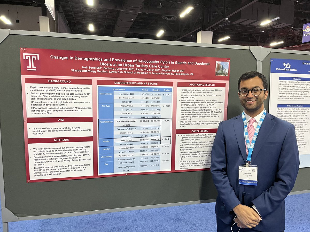 AdamEhrlichMD's tweet image. Many important research posters from our @TempleIM trainees. Well done! #FutureofGI @ZacJurkowskiMD @RKhatriMD @NeilSoodMD @sarabgoff @TempleGastro #ACG2021