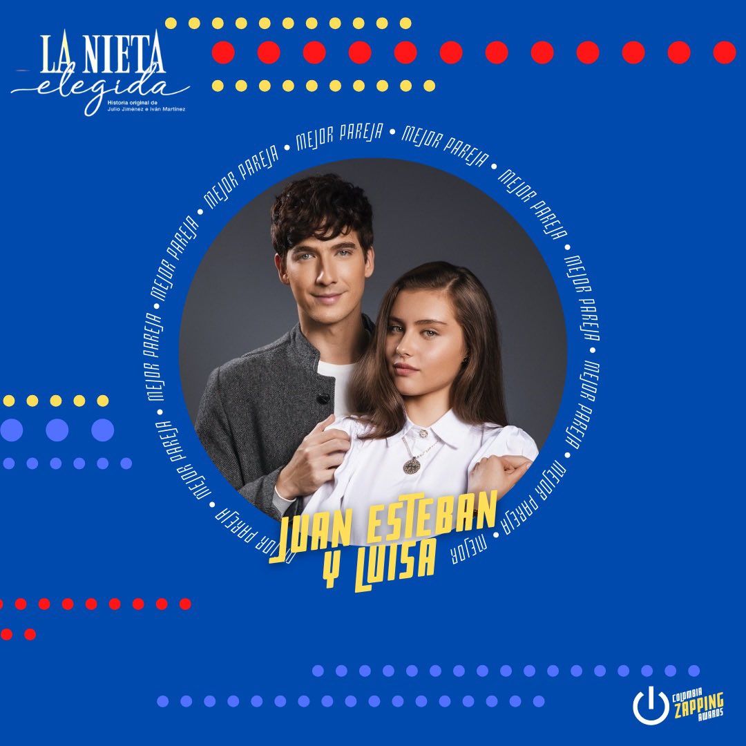 PREMIOS

Si Juanes y Luisa de #LaNietaElegida son tu pareja favorita vota por ellos en el siguiente link: instagram.com/p/CVeGsRYssWr/…

¡Apoya a <a href="/carlos1torres/">carlos andres torres</a> y #FranciscaEstevez, puedes comentar y votar las veces que quieras!