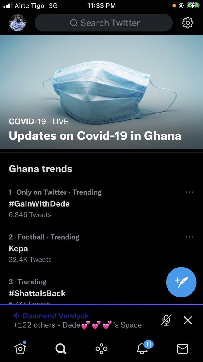 QuekuAbeiku's tweet photo. Your #1 Gain Space #GainWithDede 
Massive love always!

 https://t.co/4L4Ck8J7KB https://t.co/WiyztAkaic