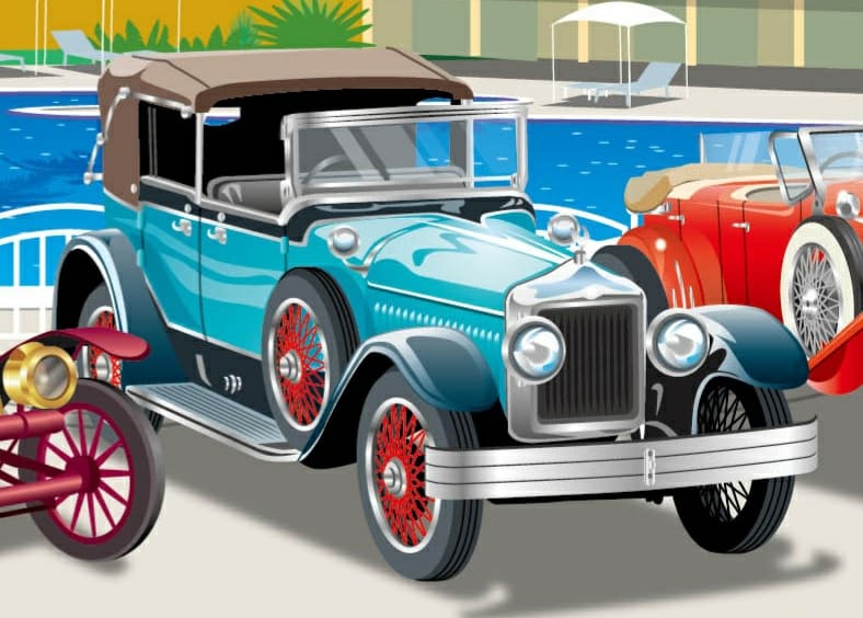 Flap Classic Car 古いpcでデータを探していたら10年前に描いたイラストを発見 事情があり実在する車輌ではありませんがクラッシックカー３種類です 最近描いた背景と合成 Classic Car クラシックカー 旧作 イラスト アート オリジナル