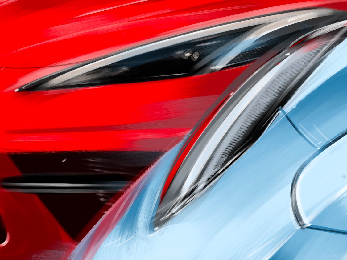 Bucketedbrains's tweet photo. Who’s into digital paintings? Check out what our designer wrapped up this morning! Should he start a collection? #NFTs #NFTCommunity #nftcollector #NFTdrops #nftart #cars #carart #art #Corvette #CorvetteZ06 #chevy #car @CorvetteRacing @chevrolet #speed #racing #zoom https://t.co/rXotExgagt