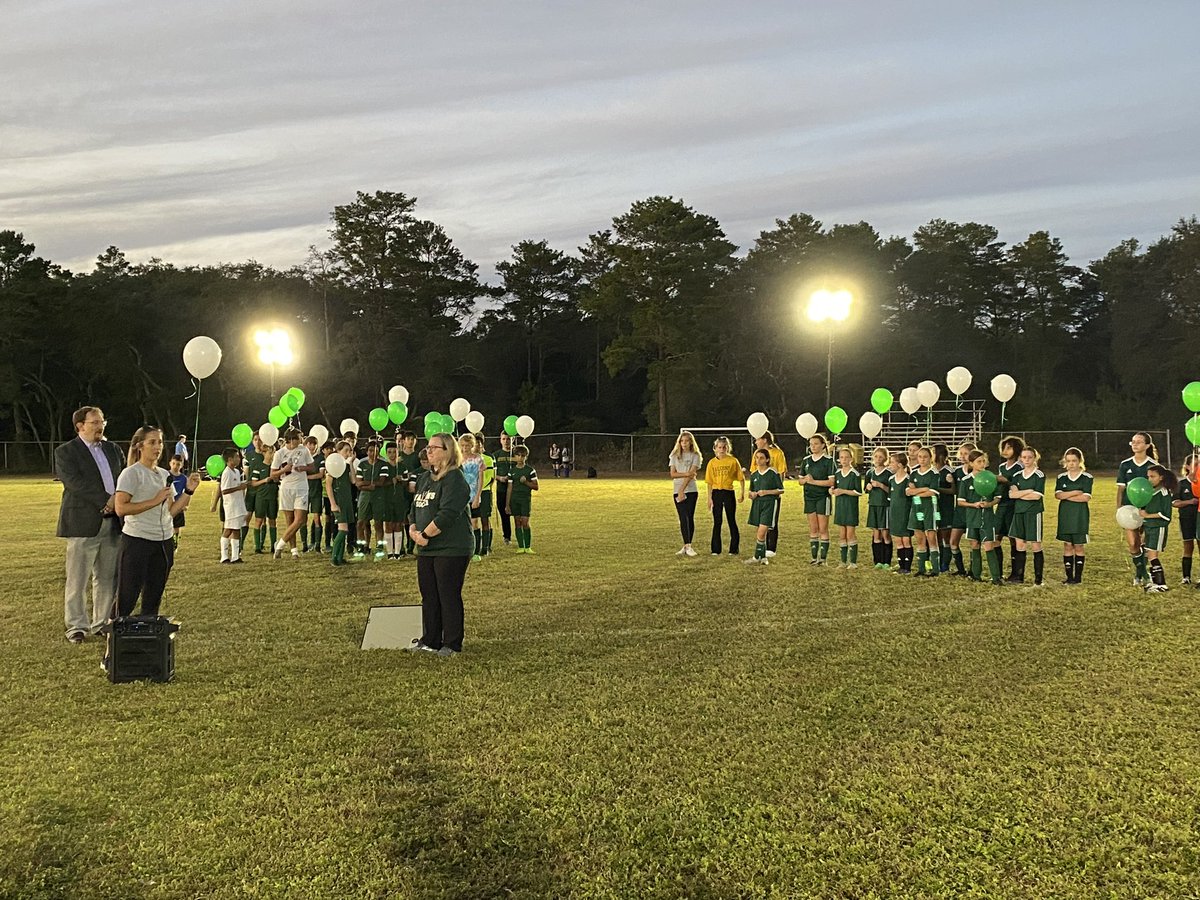 DrJasonDriver's tweet photo. A beautiful day for our annual night soccer game at Lewis Under The Lights and a celebration of life for Jeremy Russell, our late soccer coach.   #MissYouCoachJ #ThisIsLewis @BluewaterElem @OCSD1 @mdchambers25 @bagboy801 @ddk30275228 @LindaEMc https://t.co/UrlSYXgoKG