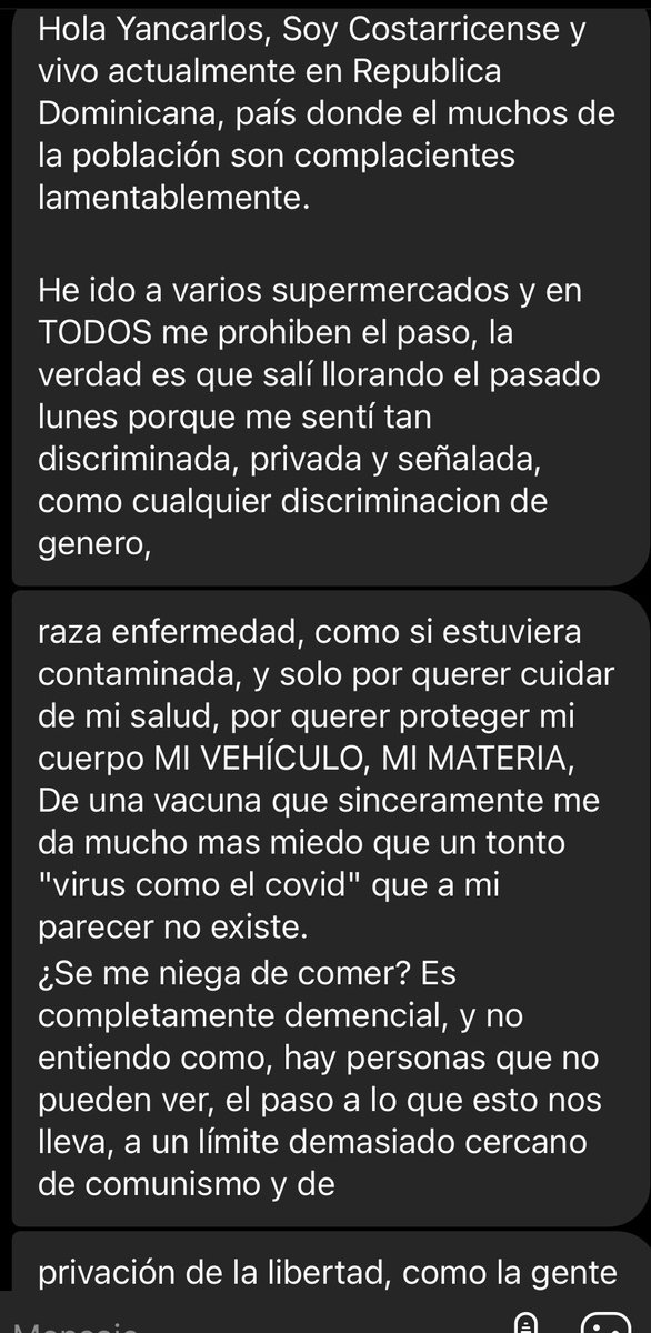 YANSEGURAM's tweet photo. JOVEN SALE LLORANDO DE SUPERMERCADO: “Me hacen sentir como si estuviera contaminada”; TENGAN LA SEGURIDAD que Luis Abinader y su Gobierno pagarán legalmente por este despropósito y atentado contra el Estado de Derechos #Nonosdoblegamos RESISTAN. https://t.co/PZABc7nd1j