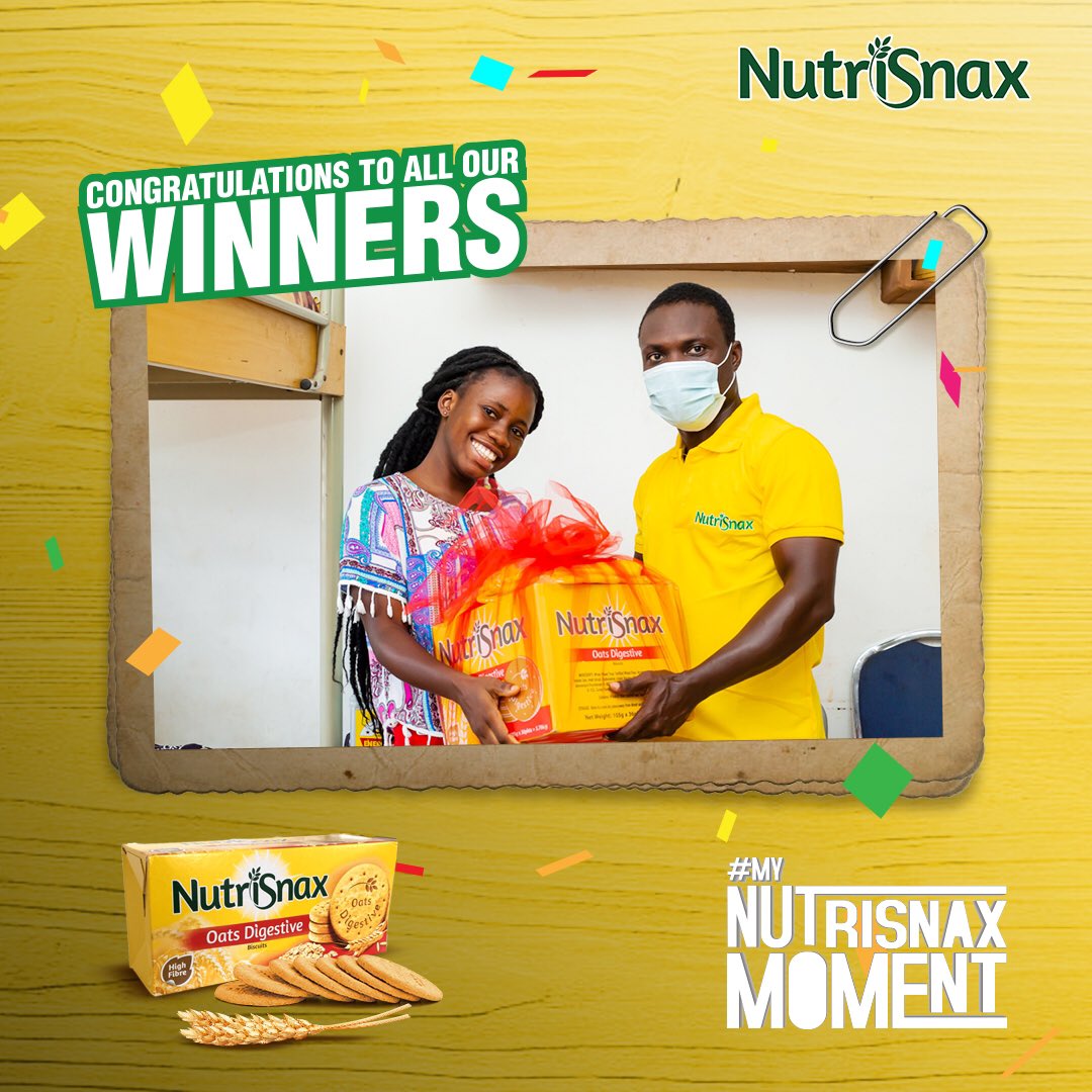 It’s a WIN WIN season!!! Join other winners of #MyNutriSnaxMoment . Capture a photo or video of yourself enjoying NutriSnax. Be sure to show the NutriSnax box,Add a cool caption to tell us how tasty and good NutriSnax. Add the hashtag #MyNutriSnaxMoment &amp; tag us.
