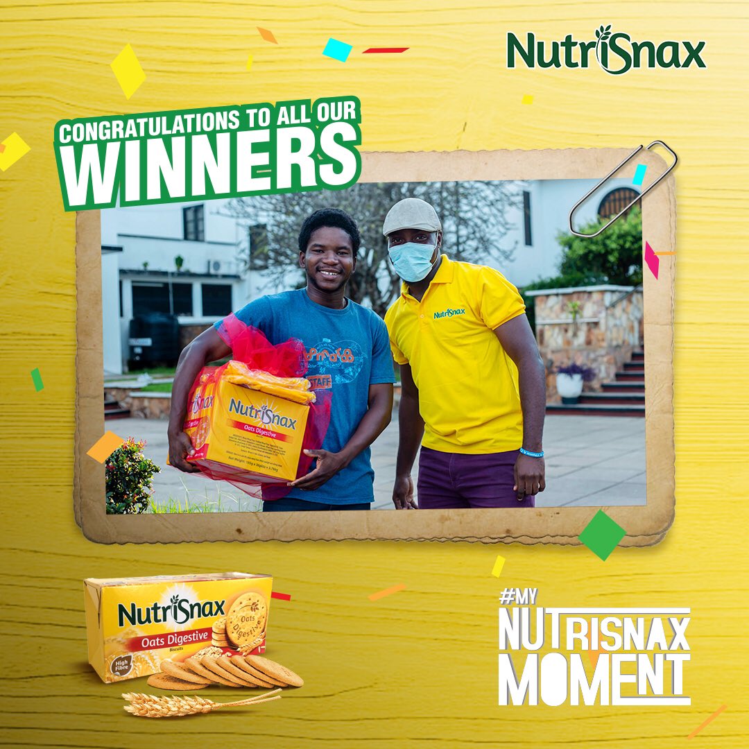 It’s a WIN WIN season!!! Join other winners of #MyNutriSnaxMoment . Capture a photo or video of yourself enjoying NutriSnax. Be sure to show the NutriSnax box,Add a cool caption to tell us how tasty and good NutriSnax. Add the hashtag #MyNutriSnaxMoment &amp; tag us.