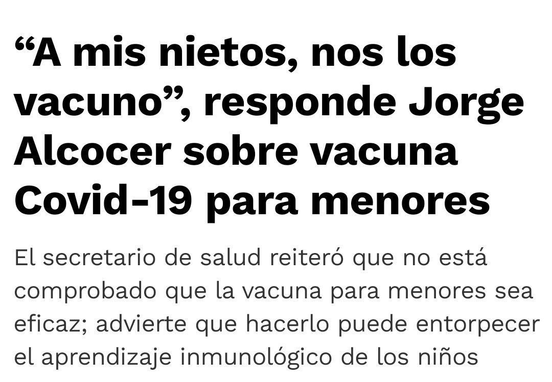 DrPacoMoreno1's tweet photo. Mientras el Secretario de Salud en México opina que él no vacunaría a sus nietos contra #COVID19, un panel de 8 expertos de la FDA votaron 7 a favor y una abstención para el inicio de la vacunación en EEUU, para niños entre 5 y 11 años
Vacunas para todos https://t.co/DxyZCJQTAL